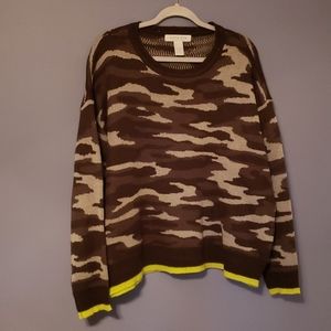 Camo sweater